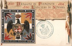 Dragoni di Piemonte, Lancieri di Novara Italy Postcard Postcard Postcard