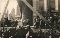 Ceremonial laying of a cornerstone Postcard