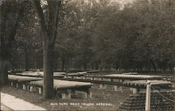 Gun Yard Rock Island Arsenal Illinois Postcard Postcard Postcard