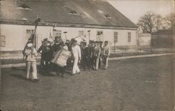 WWI-era European Sailors or Soldiers, Parade/Performance Postcard