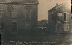 Concrete Meh. Gun Empl. covering road at Pont-a-Mousson Postcard