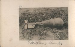 Aeroplane bombs World War I Postcard Postcard Postcard