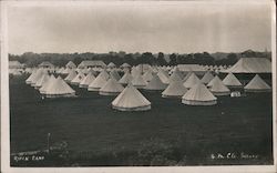 Ripon Camp tents Postcard