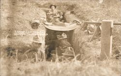 Second line trench -officer training World War I Postcard Postcard Postcard