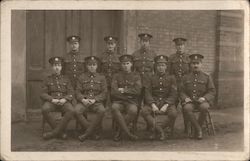 Group of WWI military men World War I Postcard Postcard Postcard