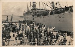 Good Bye! Adios! The U.S.S. Sherman Off For God's Country. Ships Postcard Postcard Postcard