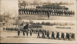 U.S. Army in Marching Formation Military Postcard Postcard Postcard