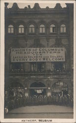 Knights of Columbus Headquarters for American Soldiers and Sailors Antwerp, Belgium Postcard Postcard Postcard