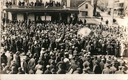 Crowded World War 1 Rally Postcard