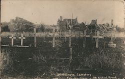 315th Eng'rs. Cemetary, Feu-en-Have, St. Mihiel, Front. Postcard