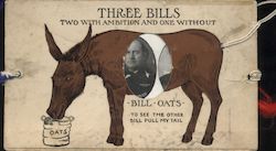 Taft, Bryan "Three bills" Novelty Postcard