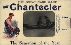 The Great Card Game Chantecler Mechanical Postcard Postcard Postcard