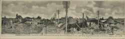 Panoramic View after Earthquake and Fire at Fourth and Mendocino Sts Postcard