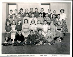 Cottage School Class Photo, Arden-Carmichael District, 1958-1959 Sacramento, CA Doc Lyon Original Photograph Original Photograph Original Photograph