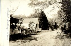 Cemetery & Chapel, Wallings Corners Postcard