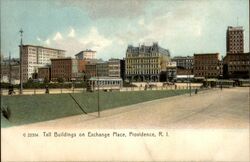 Tall Buildings on Exchange Place Postcard