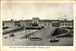 N.Y.N.H. & Hartford Railroad Station Postcard