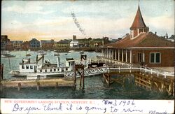 New Government Landing Station Postcard