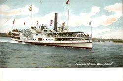 Excursion Steamer "Block Island" Steamers Postcard Postcard Postcard