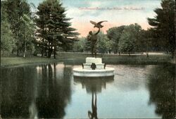 Dyer Memorial Fountain, Roger Williams Park Postcard