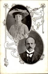 Alice Roosevelt & Nicholas Longsworth Postcard