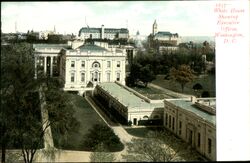 White House showing Executive Office Washington, DC Washington DC Postcard Postcard Postcard