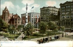 Lafayette Square Buffalo, NY Postcard Postcard Postcard