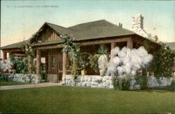 A California Log Cabin Home Postcard Postcard Postcard