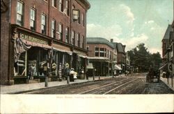 Main Street, Looking North Postcard