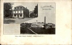 Greetings from Greenville Rhode Island Postcard Postcard Postcard