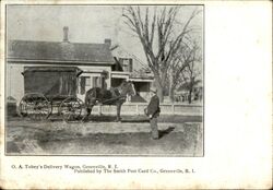 O.A. Tobey's delivery wagon Postcard