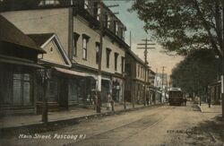 Main Street Pascoag, RI Postcard Postcard Postcard