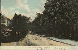 View of Church Street Pascoag, RI Postcard Postcard Postcard