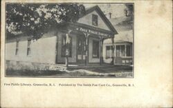 Free Public Library Greenville, RI Postcard Postcard Postcard