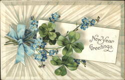 New Year Greetings Postcard