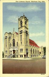 First Lutheran Church Postcard