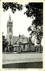 First Bapist Church Granville, OH Postcard Postcard