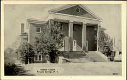 Baptist Church Fuquay Springs, NC Postcard Postcard