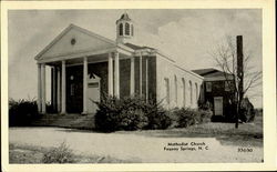 Methodist Church Fuquay Springs, NC Postcard Postcard