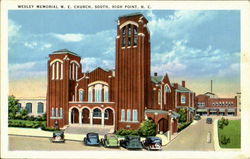 Wesley Memorial M.E. Church High Point, NC Postcard Postcard