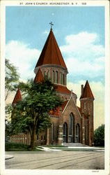 St. John'S Church Schenectady, NY Postcard Postcard