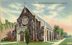 Our Lady Of Mount Carmel Church Silver Creek, NY Postcard Postcard