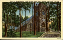 Sarah Hill Wiley Memorial Chapel At Camp Round Lake Of Masonic Home Utica, NY Postcard Postcard