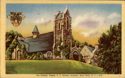 The Catholic Chapel, U. S. Military Academy West Point, NY Postcard Postcard