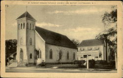 St. Patrick's Roman Catholic Church and Rectory Chittenango, NY Postcard Postcard