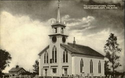 The Congregational Church Cape Cod, MA Postcard Postcard