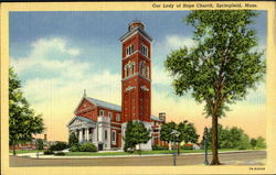 Our Lady Of Hope Church Springfield, MA Postcard Postcard