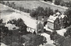 St. Joseph'S Catholic Church, School & Hall Postcard