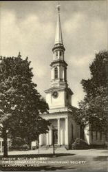 First Congregation (Unitarian) Society - Chruch built A.D. 1847 Postcard