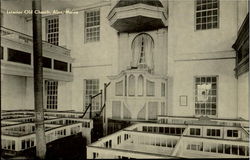 Interior Old Church Postcard